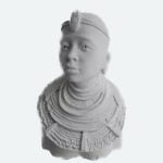 Popiersie gipsowe Mala Masaj