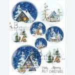 ABStudio 0228 Papier ryżowy A4 Zimowe widoki