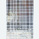 ABStudio 1079 Złoty papier ryżowy - Kratka