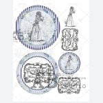 ABStudio 1047 Kolorowy złoty papier- Ambre Royal