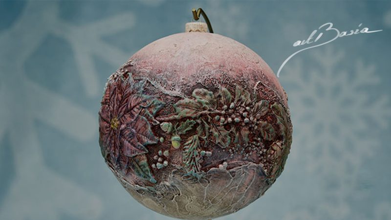 Bombka Bożonarodzeniowa z Powertex