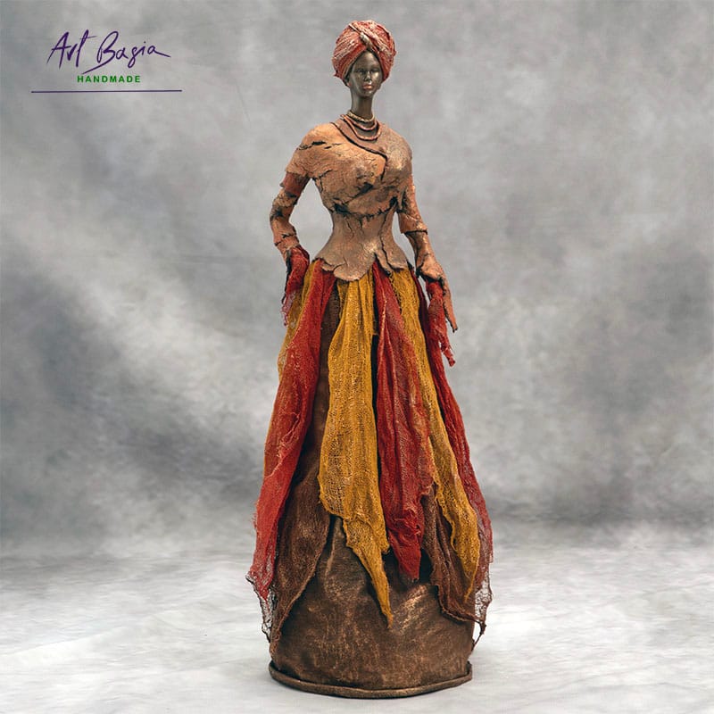 Figurka kobiety, powertex Afrykańska Królowa