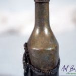 Detal artystycznej karafki fantasy – przejście szyjki, efekt naturalnej patyny, ArtBasia