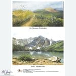 Papier ryżowy do decoupage z pejzażami górskimi – Na Połoninie Wetlińskiej i Tatry Morskie Oko – ArtBasia Handmade