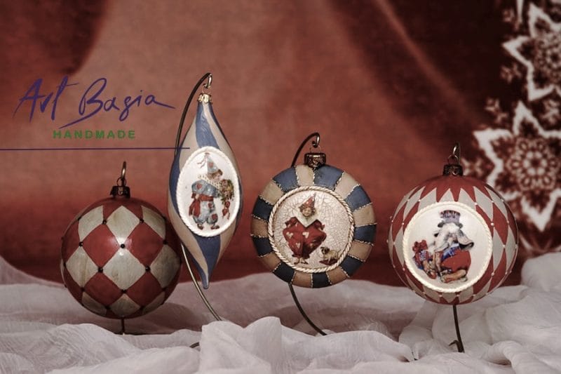 Ręcznie zdobione bombki