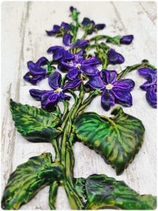 Forma Silikonowa Fiołki Mila Projekt Violets 15x9 cm 1 Foremka silikonowa Fiolki 6