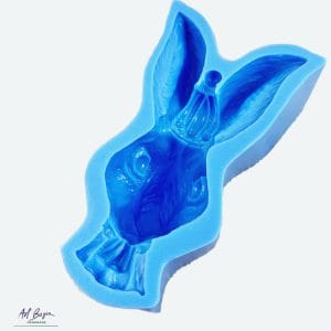 Forma Silikonowa Głowa Zająca w Koronie – Mila Projekt | Royal Rabbit 10x6 cm 1 Glowa zajaca w koronie