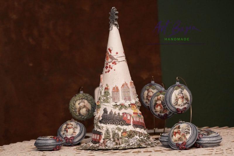 Choinka z masy samoutwardzalnej - Magiczna ozdoba świąteczna 2 IMG 2069