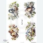 Papier ryżowy do decoupage – Ptaszki w gniazdach R4929 od MariviriDesign