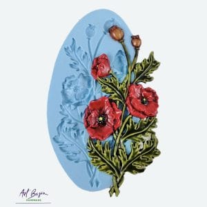 Forma Silikonowa Maki – Mila Projekt | Poppies FMP003 1 Maki forma silikonowa