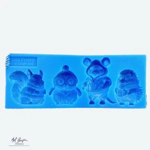 Forma Silikonowa Zwierzątka w Ubrankach – Mila Projekt | Clothed Critters FMP096 1 Zwierzatka foremka silikonowa