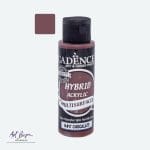 Butelka farby Cadence Hybrid Acrylic H-017 Chocolate – ciemnobrązowa, matowa farba do różnych powierzchni.