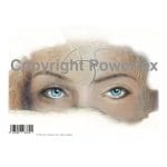 wydruk laserowy niebieskie oczy