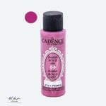 Farba metaliczna Cadence Diamond Metallic Paint 672 K. Pembe – wodna farba akrylowa w kolorze intensywnego różu z połyskiem