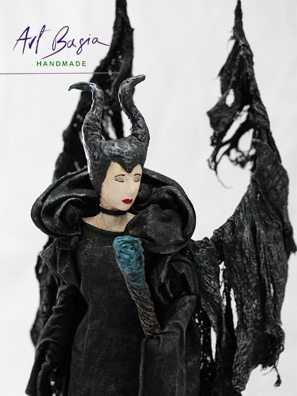 Nr 78 Figurka Diabolina z Powertex – ręcznie robiona dekoracja fantasy do wnętrz 6 Diabolina powertex artbasia 11
