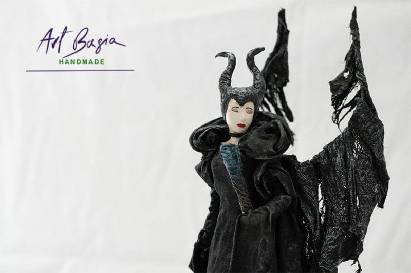 Nr 78 Figurka Diabolina z Powertex – ręcznie robiona dekoracja fantasy do wnętrz 9 Diabolina powertex artbasia 13