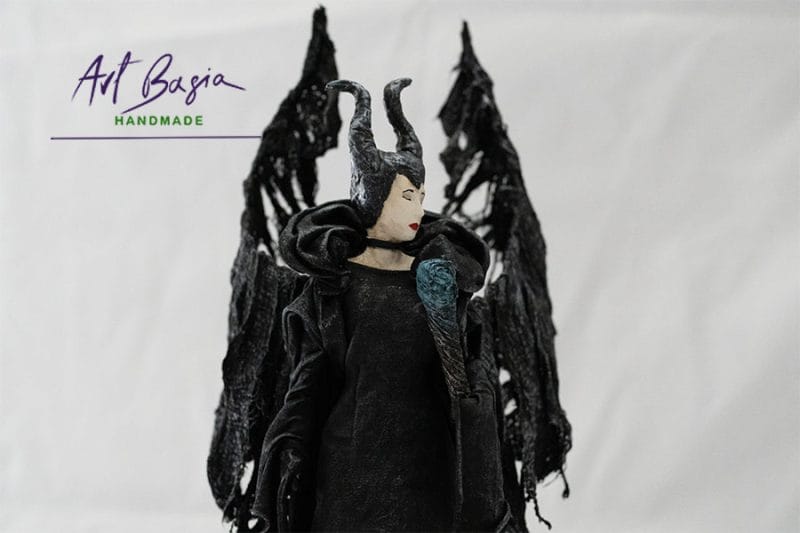Nr 78 Figurka Diabolina z Powertex – ręcznie robiona dekoracja fantasy do wnętrz 8 Diabolina powertex artbasia 14