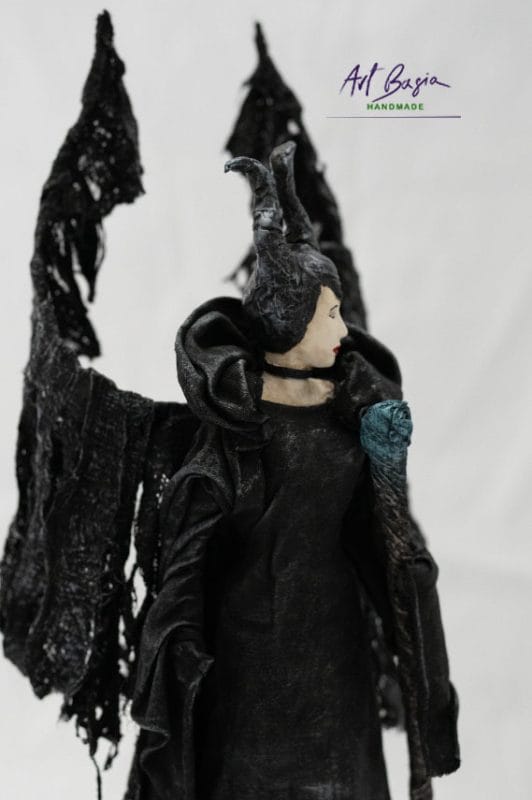 Nr 78 Figurka Diabolina z Powertex – ręcznie robiona dekoracja fantasy do wnętrz 4 Diabolina powertex artbasia 3