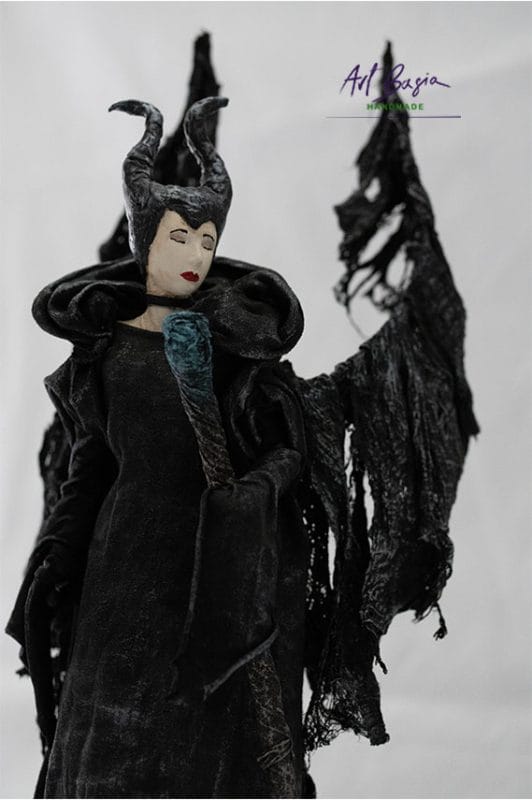 Nr 78 Figurka Diabolina z Powertex – ręcznie robiona dekoracja fantasy do wnętrz 5 Diabolina powertex artbasia 4