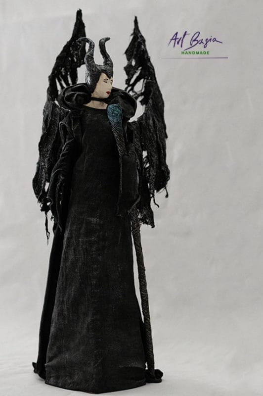 Nr 78 Figurka Diabolina z Powertex – ręcznie robiona dekoracja fantasy do wnętrz 2 Diabolina powertex artbasia 5