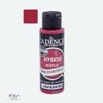 Butelka farby hybrydowej Cadence Hybrid Acrylic H-054 Blood Red — farba akrylowa do różnych powierzchni w odcieniu krwistej czerwieni.