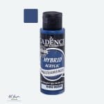 Butelka farby hybrydowej Cadence Hybrid Acrylic H-092 Ocean — farba akrylowa do różnych powierzchni w kolorze oceanicznego granatu.