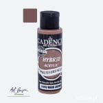 Butelka farby hybrydowej Cadence Hybrid Acrylic H-016 Warm Brown — ciepły brąz, farba akrylowa do różnych powierzchni w ciepłym odcieniu brązu.