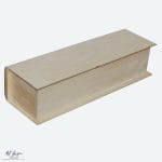 Drewniane Pudełko Książka na Jedną Butelkę 36,5x12 cm