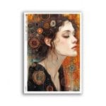 Papier ryżowy Paper Designs A4 PORTRETY 0145 – portret kobiety inspirowany secesją, idealny do decoupage na szkle, drewnie, MDF i styropianie