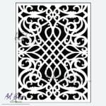 Szablon barokowy ID-146 AB Studio 15x24 cm – dekoracyjny ornament styl barok