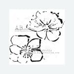 Szablon kwiaty ID-81 AB Studio 15x15 cm – delikatny kwiatowy wzór do dekoracji DIY