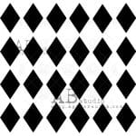 Szablon romby 15x15 cm AB Studio – wzór harlequin do mixed media i decoupage