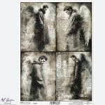 Papier ryżowy ITD Collection R2724 – ryżówka papier do decoupage A4