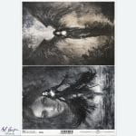 Papier ryżowy ITD Collection R2551 A4 – anioły, zjawy, motyw gothic/fantasy