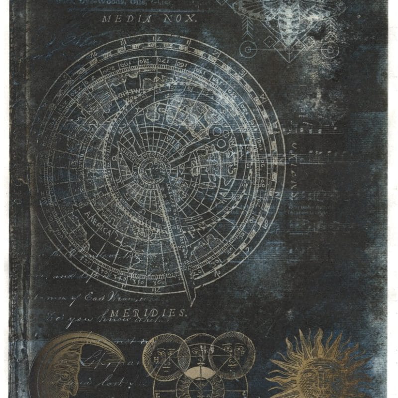 Papier ryżowy ITD Collection R1709 z motywem alchemii i magicznego świata do decoupage