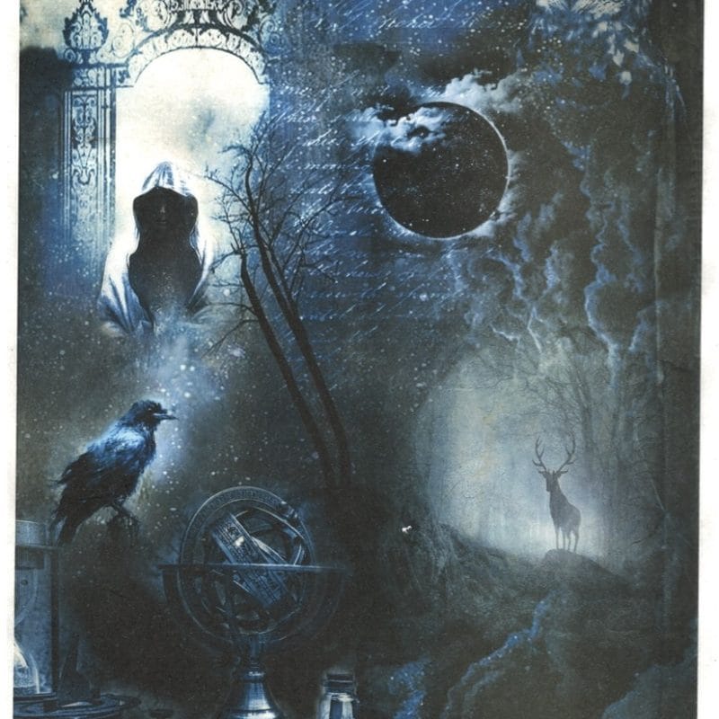 Papier ryżowy do decoupage R1709 ITD Collection z motywem alchemii i magii