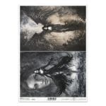 Papier ryżowy ITD Collection R2551 A4 – anioły, zjawy, motyw gothic/fantasy