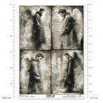 Papier ryżowy ITD Collection R2724 – ryżówka papier do decoupage A4