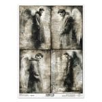 Papier ryżowy ITD Collection R2724 – ryżówka papier do decoupage A4