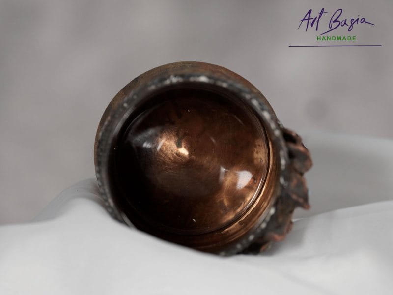 Wnętrze artystycznej szklanki fantasy – czyste szkło, dekoracja wyłącznie na zewnątrz ArtBasia