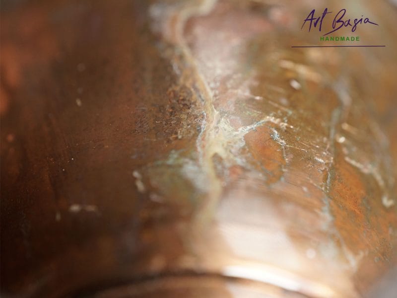 Wnętrze artystycznej szklanki fantasy – czyste szkło, dekoracja wyłącznie na zewnątrz ArtBasia