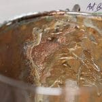 Wnętrze artystycznej szklanki fantasy – czyste szkło, dekoracja wyłącznie na zewnątrz ArtBasia