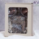 Artystyczna karafka fantasy zapakowana na prezent – rękodzieło ArtBasia szkło z upcyklingu