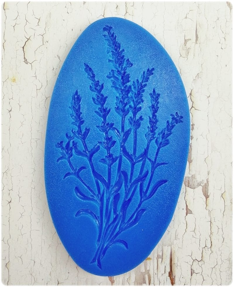 Forma silikonowa z motywem lawendy – relief kwiatowy do odlewów dekoracyjnych