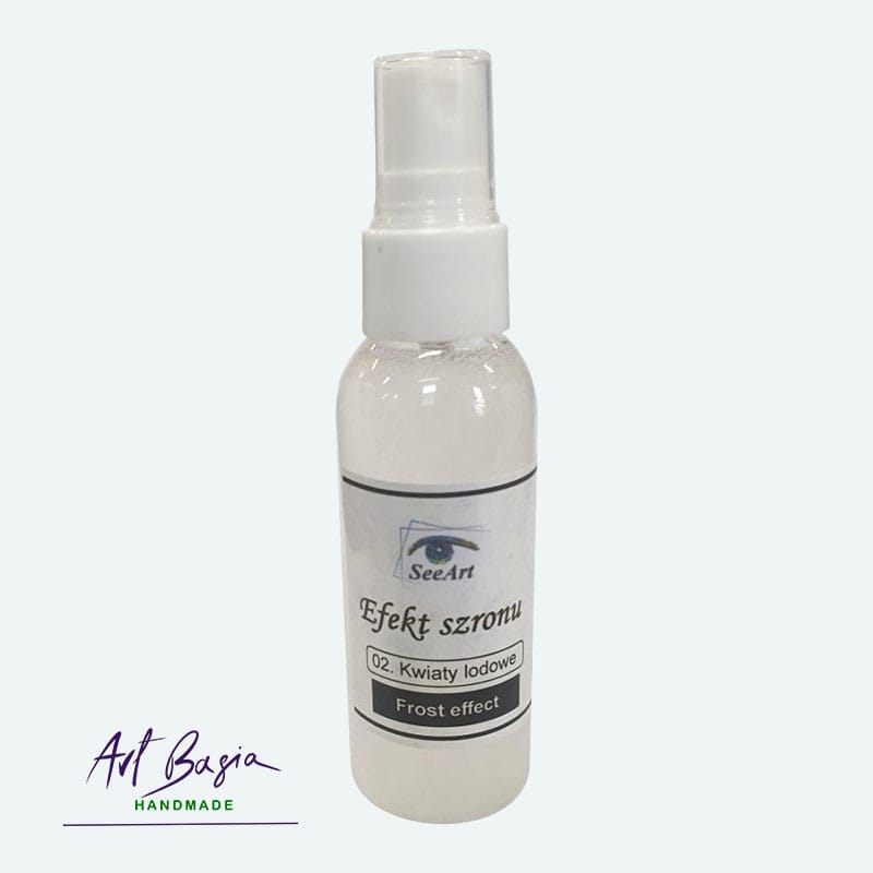 Preparat efekt szronu lodowe kwiaty SeeArt Frost Effect w butelce z atomizerem