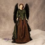 Rudzielec – artystyczna figurka anioła Powertex | rękodzieło kolekcjonerskie