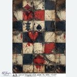 papier ryżowy decoupage karty do gry serca vintage grunge ABstudio 6551