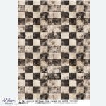 papier ryżowy decoupage vintage szachownica grunge ABstudio 6858