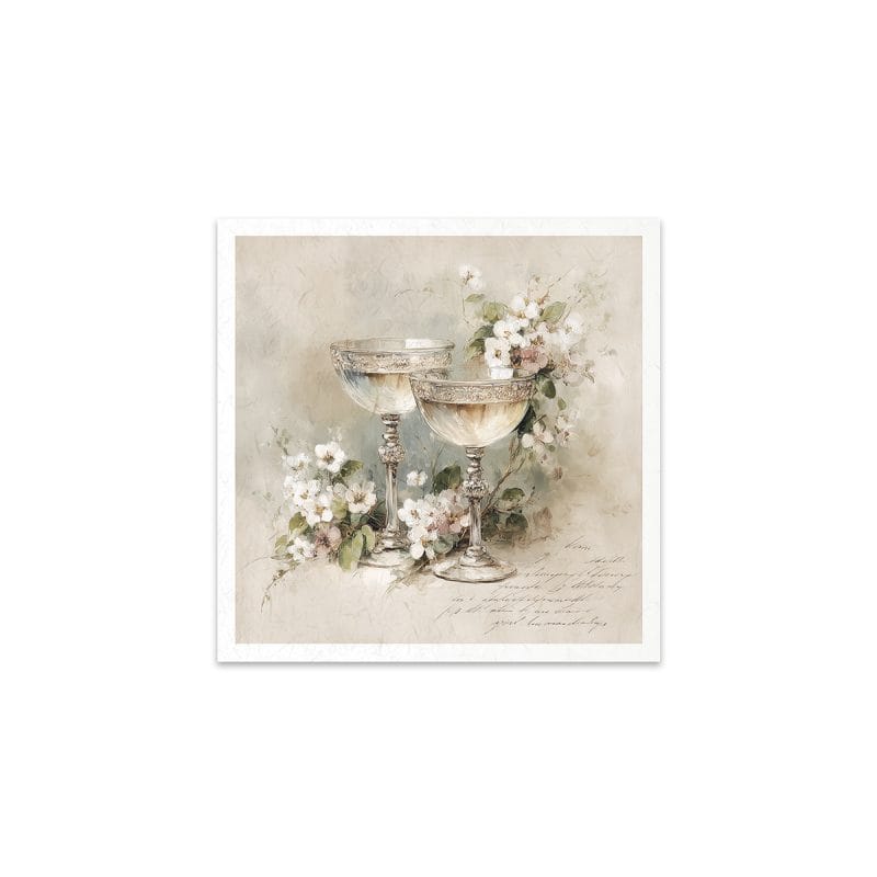 Dekoracyjny papier ryżowy ITD Collection RSM261 w stylu vintage i shabby chic