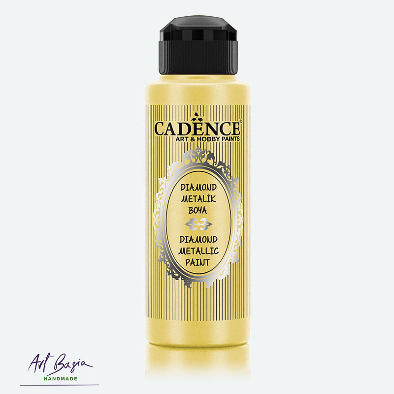 Farba metaliczna Cadence Diamond Gold 0676 z diamentowym połyskiem 70 ml
